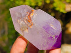 Polished Mixed Window Amethyst Crystals x 6 From Akansobe, Madagascar - Toprock Gemstones and Minerals 