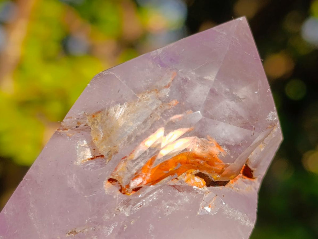 Polished Mixed Window Amethyst Crystals x 6 From Akansobe, Madagascar - Toprock Gemstones and Minerals 