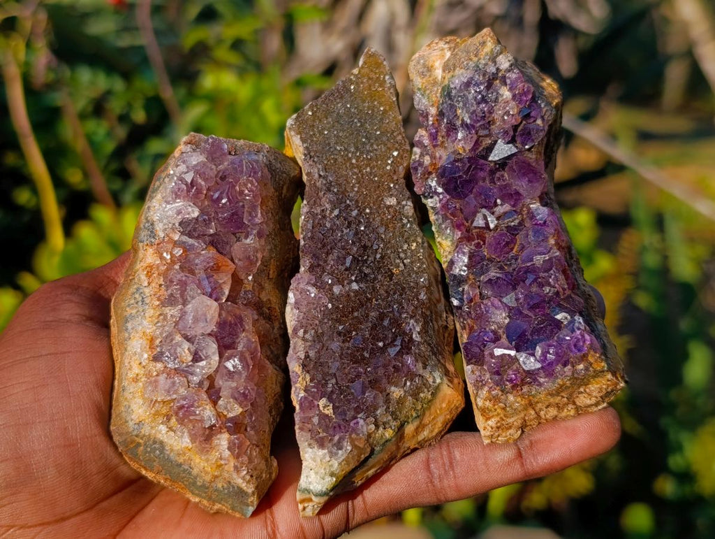 Natural Zululand Amethyst Agate Geodes x 14 From Jozini, South Africa - Toprock Gemstones and Minerals 