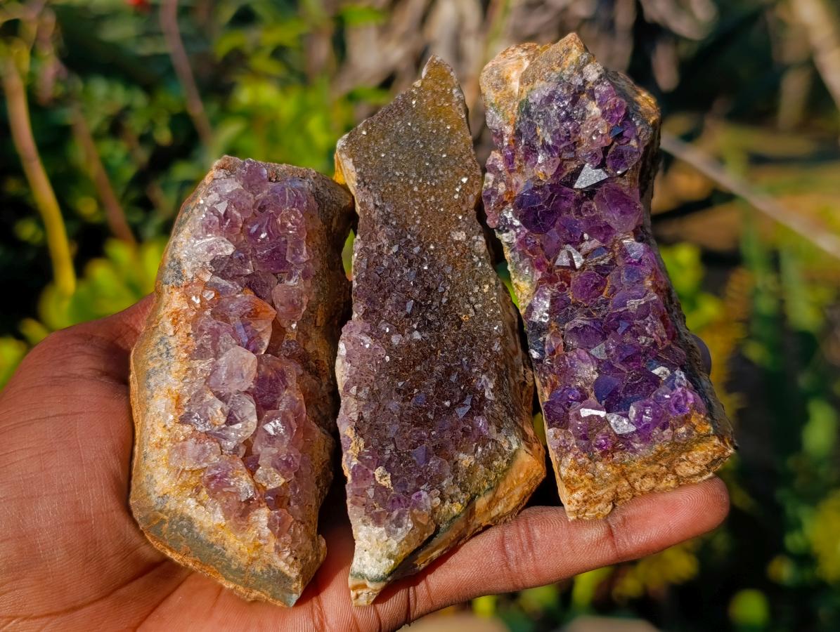 Natural Zululand Amethyst Agate Geodes x 14 From Jozini, South Africa - Toprock Gemstones and Minerals 