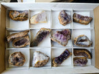 Natural Zululand Amethyst Agate Geodes x 14 From Jozini, South Africa - Toprock Gemstones and Minerals 