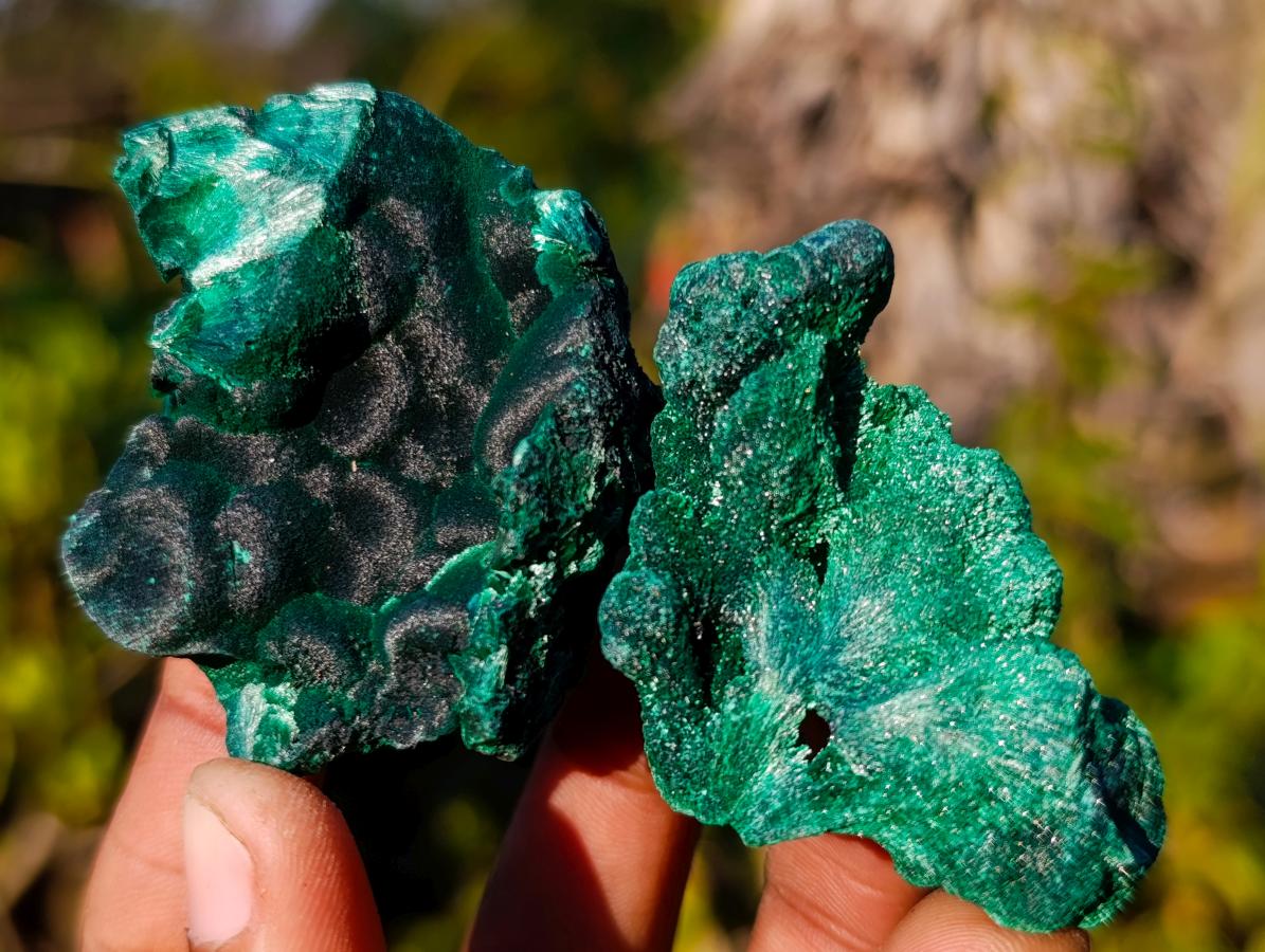 Natural Silky Malachite Specimens x 24 From Kasompe, Congo - Toprock Gemstones and Minerals 