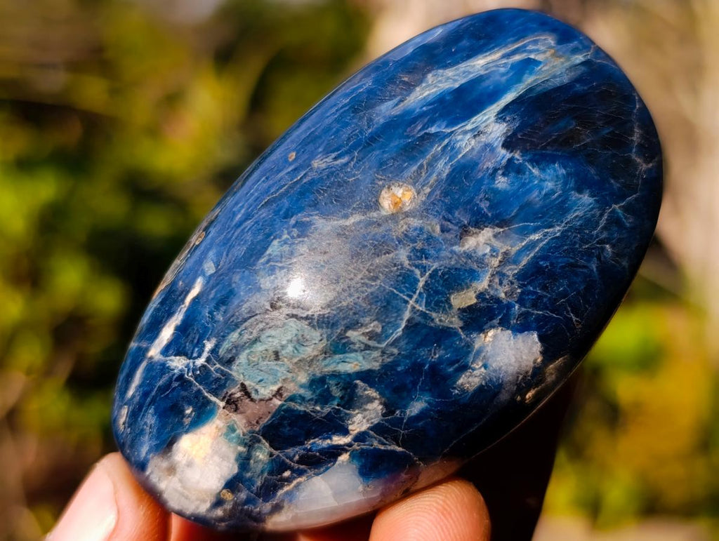 Polished Rare Dumortierite Galets x 24 From Madagascar - Toprock Gemstones and Minerals 