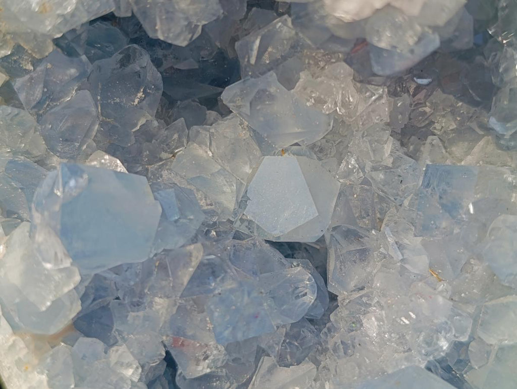 Polished Blue Celestite Standing Display Pieces x 1 From Sakoany, Madagascar - Toprock Gemstones and Minerals 