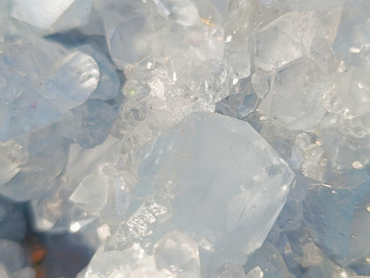 Polished Blue Celestite Standing Display Pieces x 1 From Sakoany, Madagascar - Toprock Gemstones and Minerals 