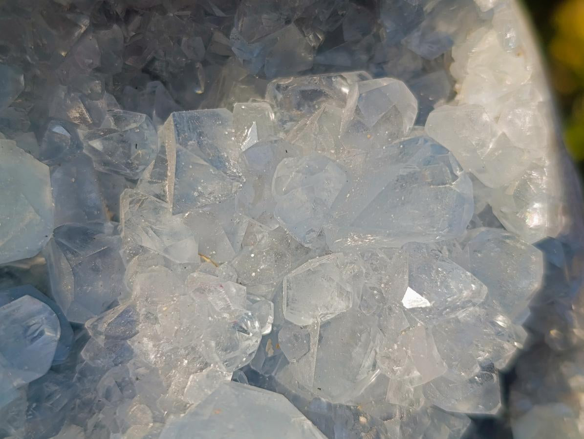 Polished Blue Celestite Standing Display Pieces x 1 From Sakoany, Madagascar - Toprock Gemstones and Minerals 