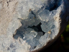Polished Blue Celestite Standing Display Pieces x 1 From Sakoany, Madagascar - Toprock Gemstones and Minerals 