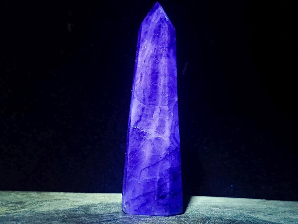 Polished Watermelon Fluorite Display Crystals x 3 From Uis, Namibia - Toprock Gemstones and Minerals 