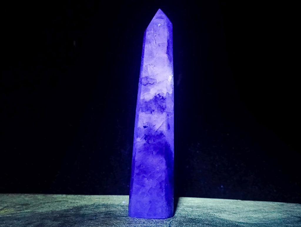 Polished Watermelon Fluorite Display Crystals x 3 From Uis, Namibia - Toprock Gemstones and Minerals 
