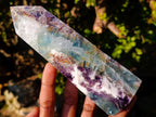 Polished Watermelon Fluorite Display Crystals x 3 From Uis, Namibia - Toprock Gemstones and Minerals 
