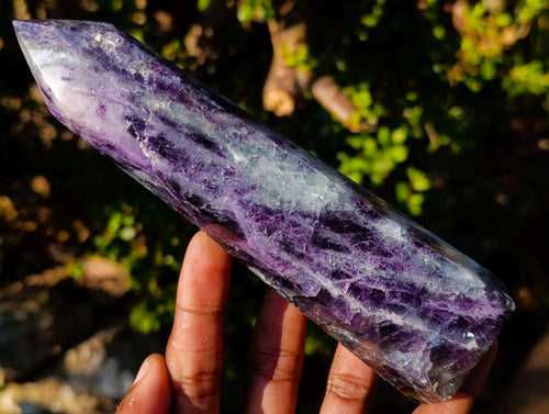 Polished Watermelon Fluorite Display Crystals x 3 From Uis, Namibia - Toprock Gemstones and Minerals 
