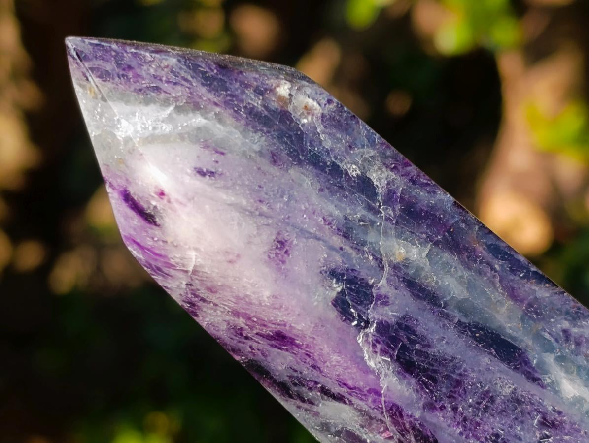 Polished Watermelon Fluorite Display Crystals x 3 From Uis, Namibia - Toprock Gemstones and Minerals 