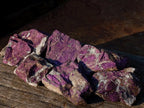 Natural Metallic Cobbed Purpurite Specimens x 12 From Erongo, Namibia - Toprock Gemstones and Minerals 