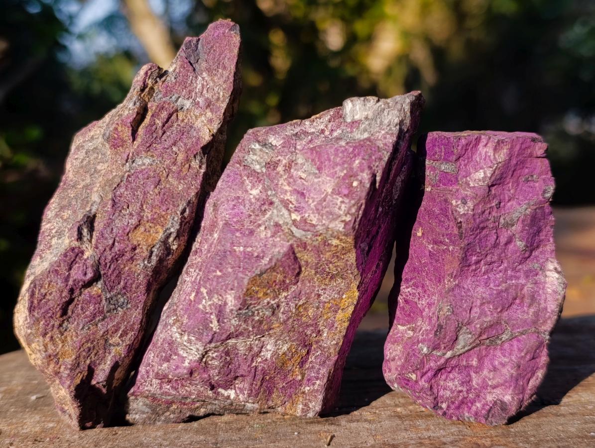 Natural Metallic Cobbed Purpurite Specimens x 12 From Erongo, Namibia - Toprock Gemstones and Minerals 
