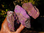 Natural Metallic Cobbed Purpurite Specimens x 12 From Erongo, Namibia - Toprock Gemstones and Minerals 
