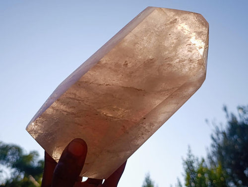 Polished Large Smokey Quartz Crystal x 1 From Madagascar - Toprock Gemstones and Minerals 