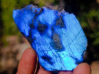Polished on One Side Labradorite Slices x 35 From Madagascar - Toprock Gemstones and Minerals 