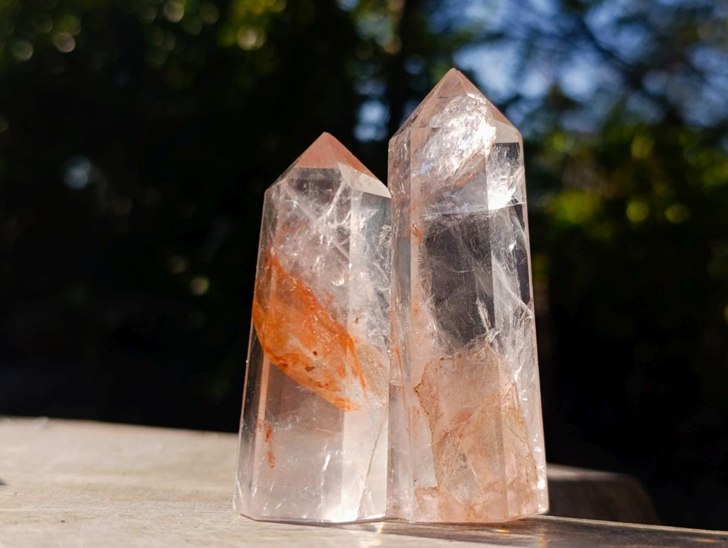Polished Red Hematoid Quartz Display Crystals x 24 From Madagascar - Toprock Gemstones and Minerals 