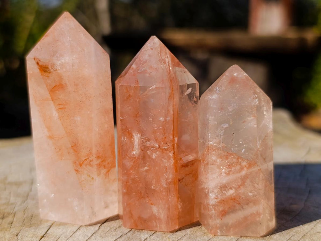 Polished Red Hematoid Quartz Display Crystals x 24 From Madagascar - Toprock Gemstones and Minerals 