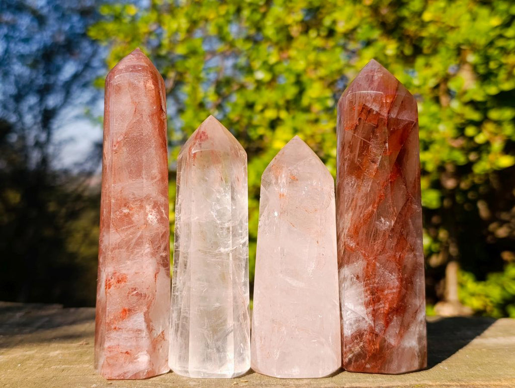 Polished Red Hematoid Quartz Display Crystals x 24 From Madagascar - Toprock Gemstones and Minerals 