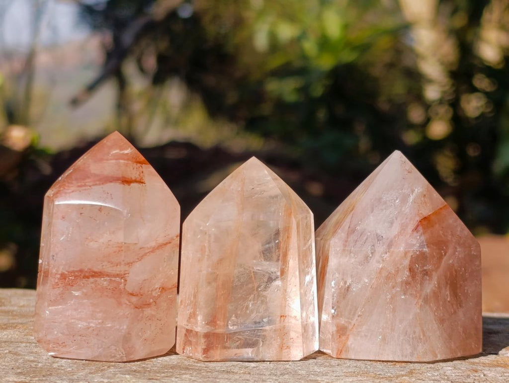 Polished Red Hematoid Quartz Display Crystals x 24 From Madagascar - Toprock Gemstones and Minerals 