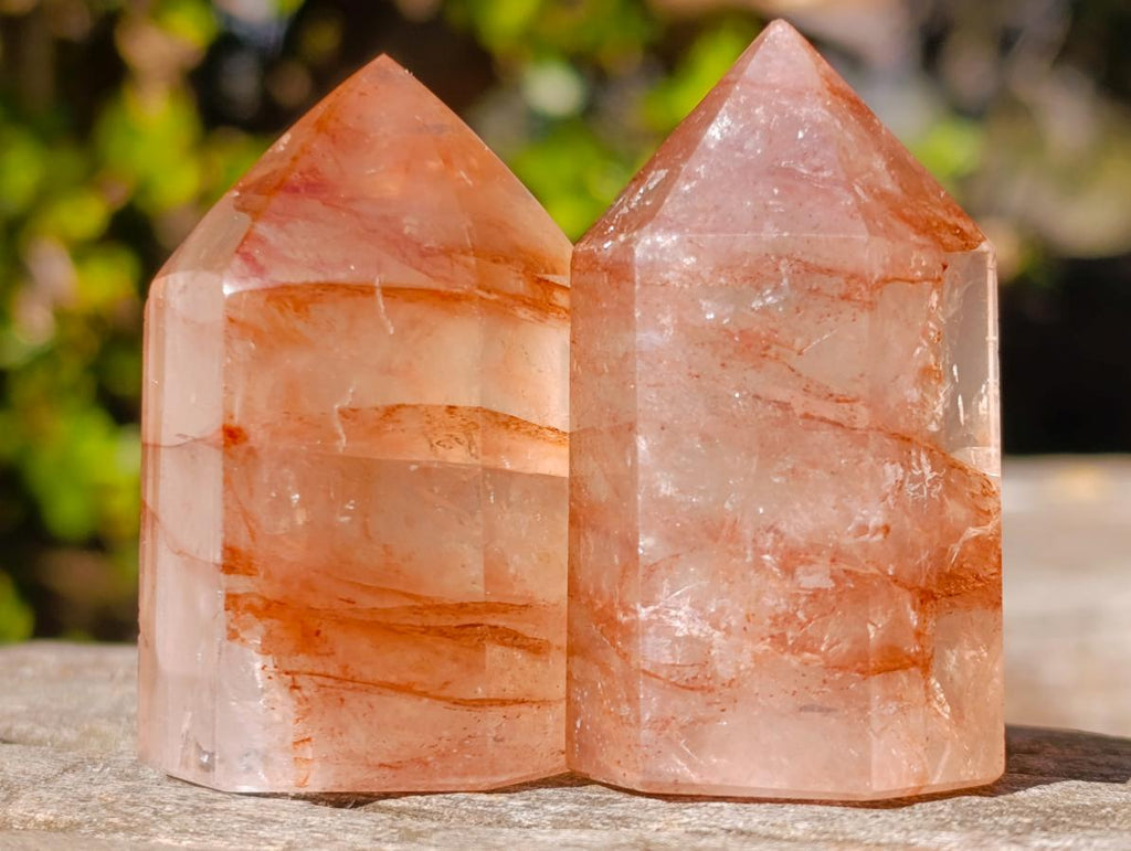 Polished Red Hematoid Quartz Display Crystals x 24 From Madagascar - Toprock Gemstones and Minerals 