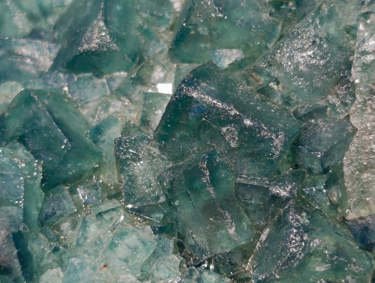 Natural Green Cubic Fluorite Specimens x 2 From Mandrosonoro, Madagascar - Toprock Gemstones and Minerals 