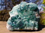 Natural Green Cubic Fluorite Specimens x 2 From Mandrosonoro, Madagascar - Toprock Gemstones and Minerals 