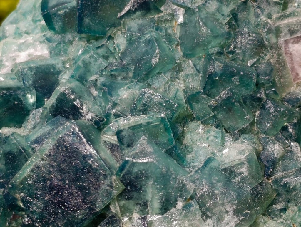 Natural Green Cubic Fluorite Specimens x 2 From Mandrosonoro, Madagascar - Toprock Gemstones and Minerals 