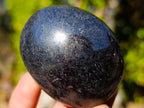 Polished Black Tourmaline Galets x 12 From Madagascar - Toprock Gemstones and Minerals 