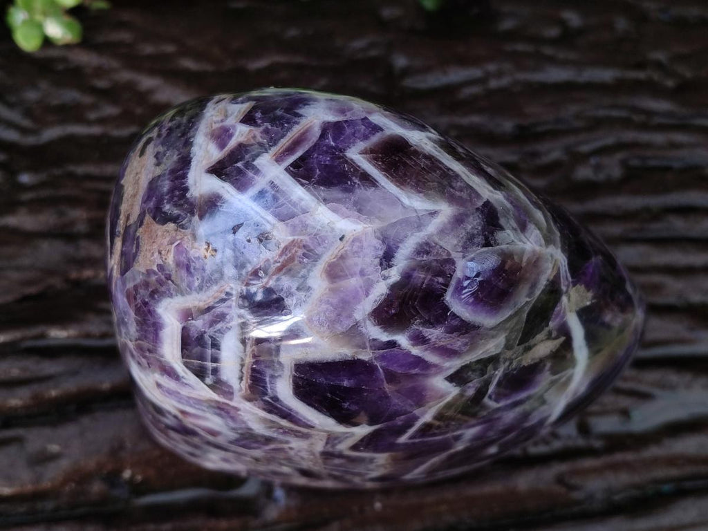Polished Large Purple Chevron Amethyst Standing Display Piece x 1 From Madagascar - Toprock Gemstones and Minerals 
