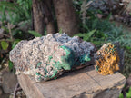 Natural Ball Malachite Specimens on Dolomite x 2 From Mindingi Mine, Congo - Toprock Gemstones and Minerals 