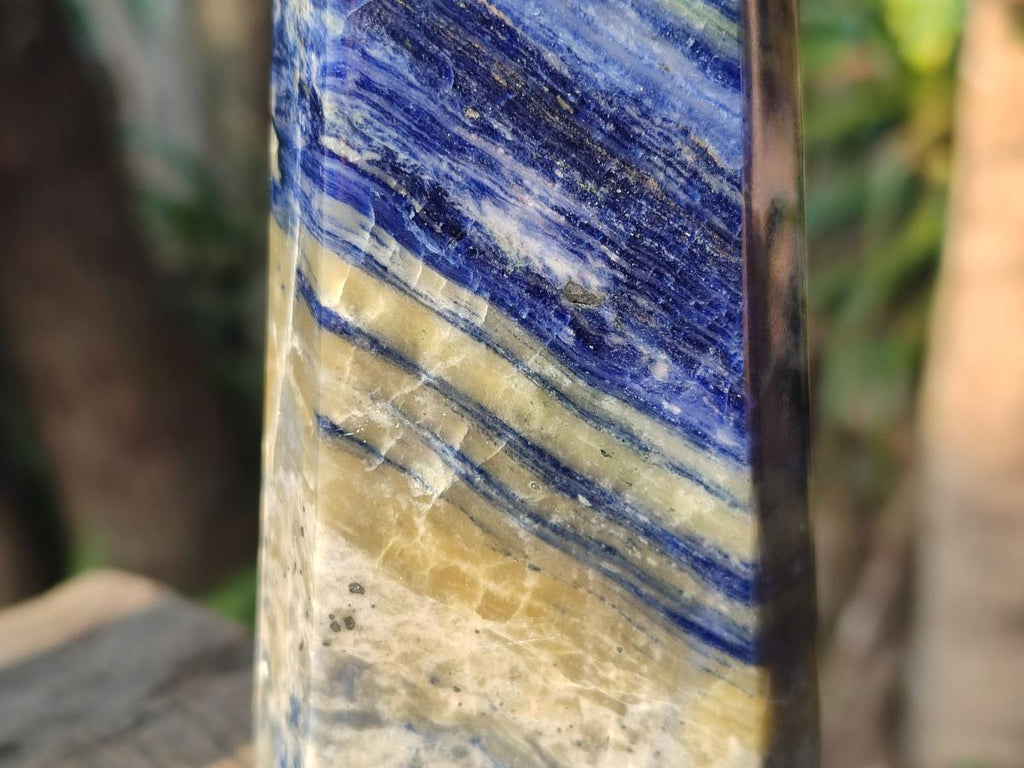 Polished Large Sodalite Display Towers x 2 From Kunene River, Namibia - Toprock Gemstones and Minerals 
