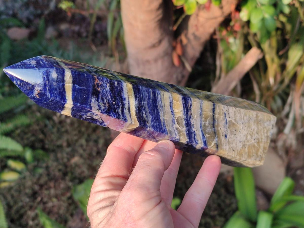 Polished Large Sodalite Display Towers x 2 From Kunene River, Namibia - Toprock Gemstones and Minerals 