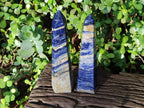 Polished Large Sodalite Display Towers x 2 From Kunene River, Namibia - Toprock Gemstones and Minerals 