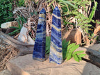 Polished Large Sodalite Display Towers x 2 From Kunene River, Namibia - Toprock Gemstones and Minerals 