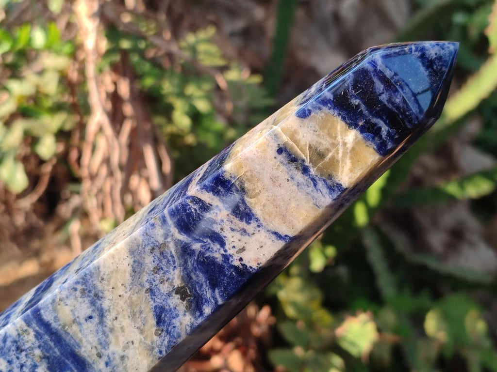 Polished Large Sodalite Display Towers x 2 From Kunene River, Namibia - Toprock Gemstones and Minerals 