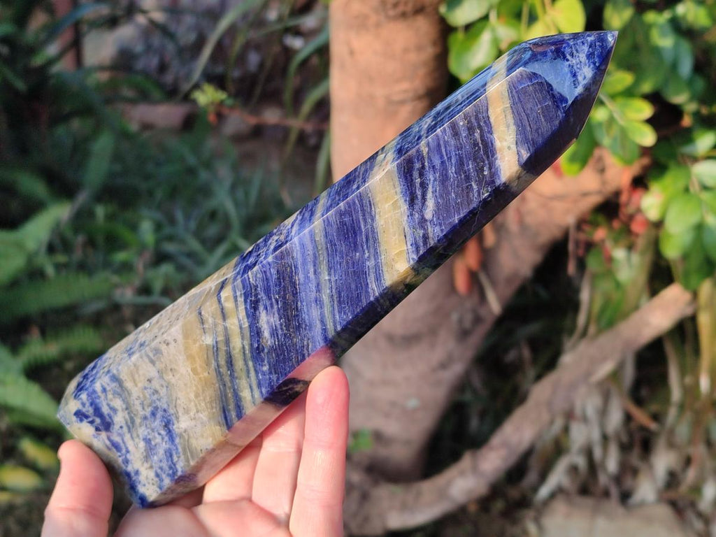 Polished Large Sodalite Display Towers x 2 From Kunene River, Namibia - Toprock Gemstones and Minerals 