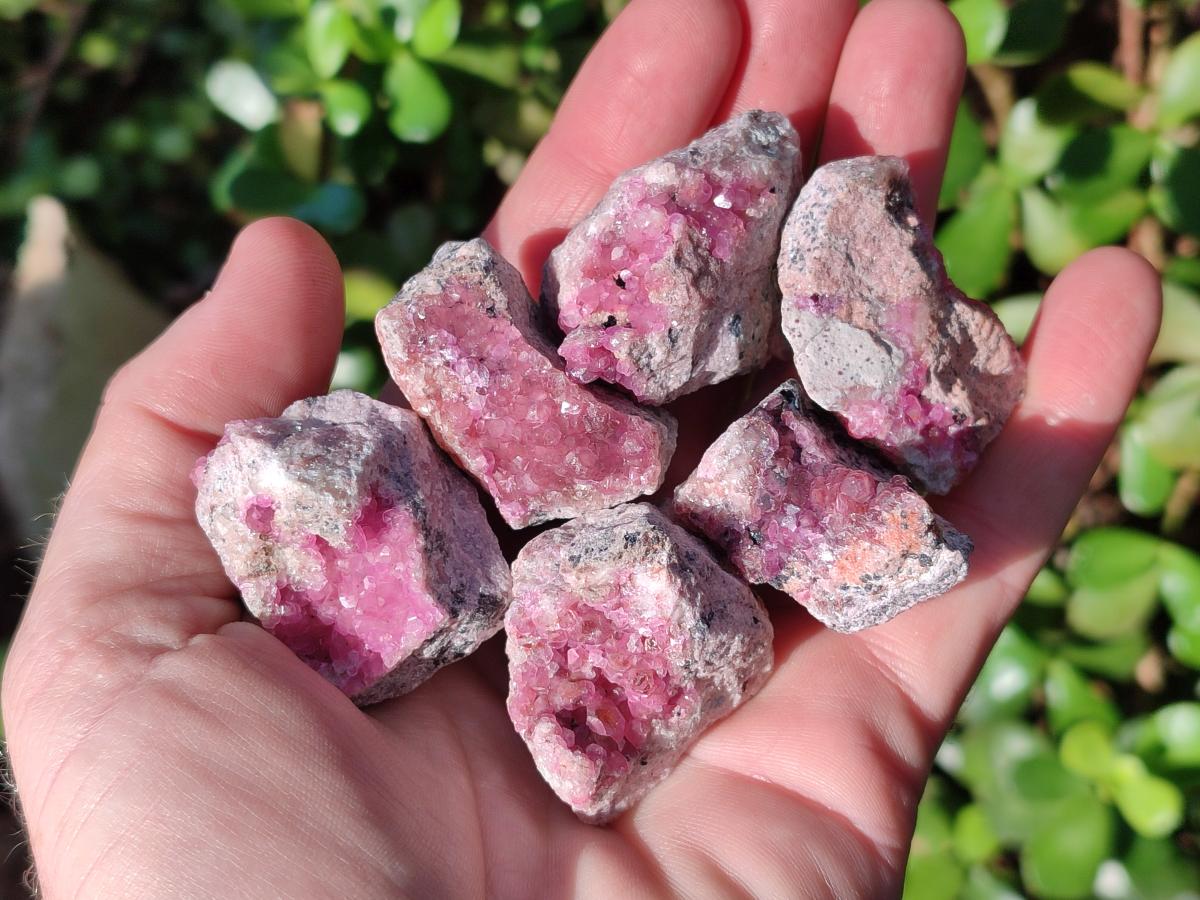 Natural Mini Spherocobaltite Specimens x 20 From Musonoi Mine, Congo - Toprock Gemstones and Minerals 