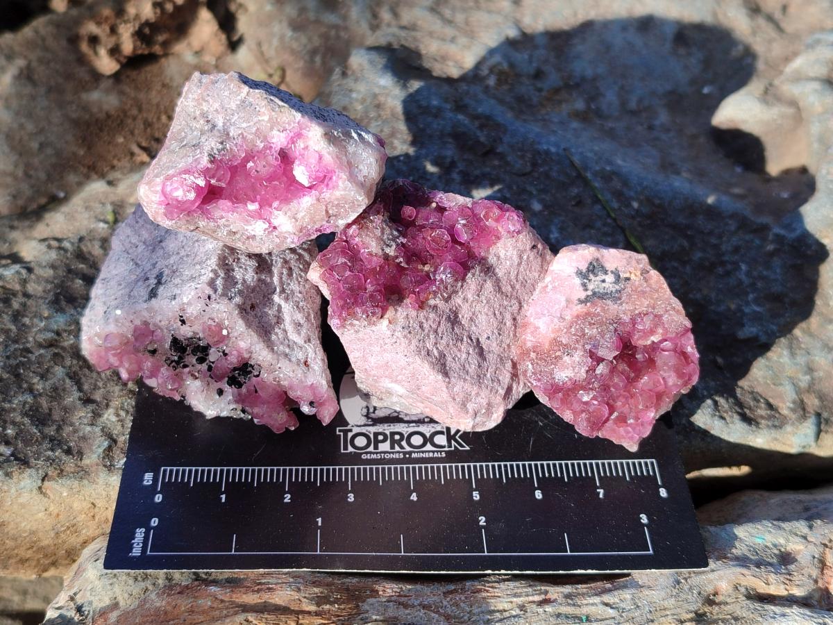 Natural Mini Spherocobaltite Specimens x 20 From Musonoi Mine, Congo - Toprock Gemstones and Minerals 