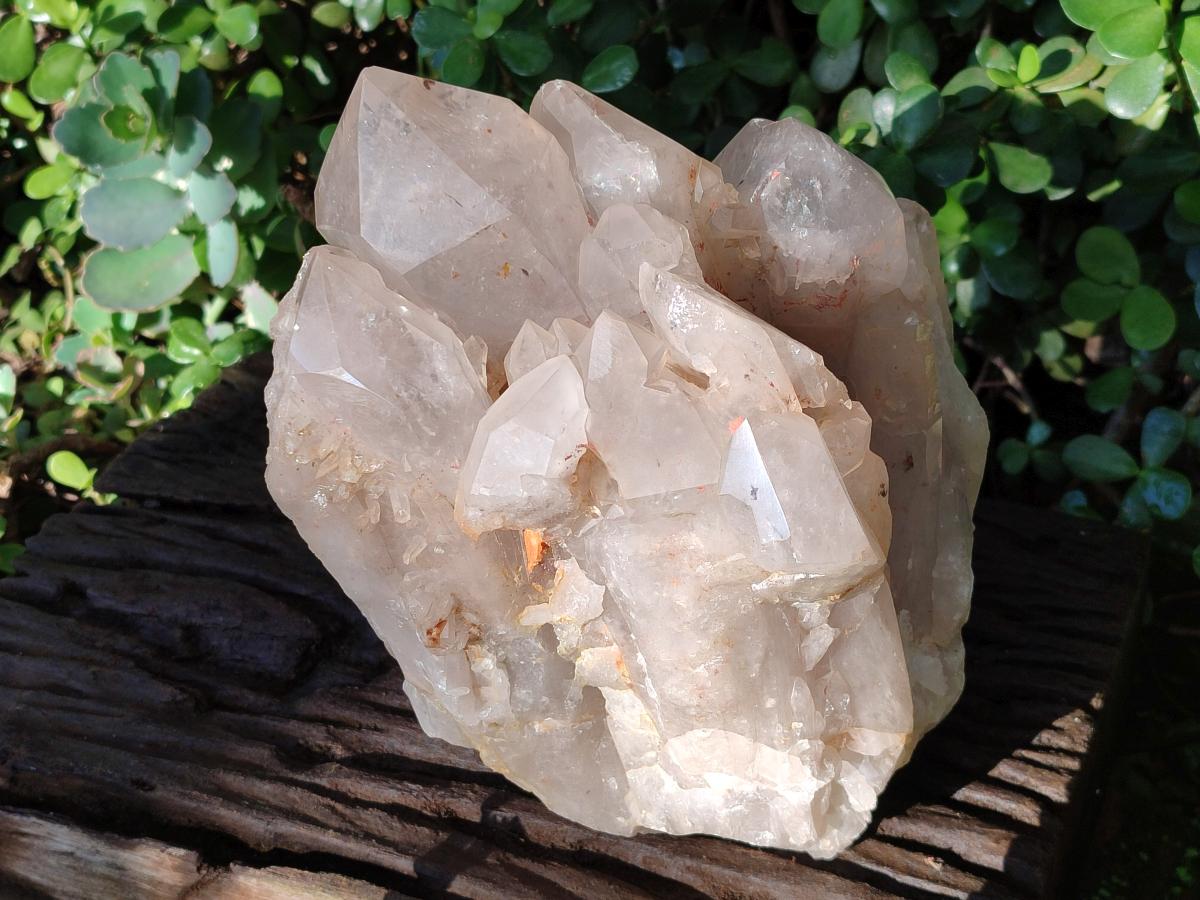 Natural XL Smokey Angolan Quartz Cluster with Polished Terminations x 1 From Angola - Toprock Gemstones and Minerals 