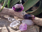 Polished Mixed Multi Mineral Double Terminated Crystals x 6 From Madagascar - Toprock Gemstones and Minerals 