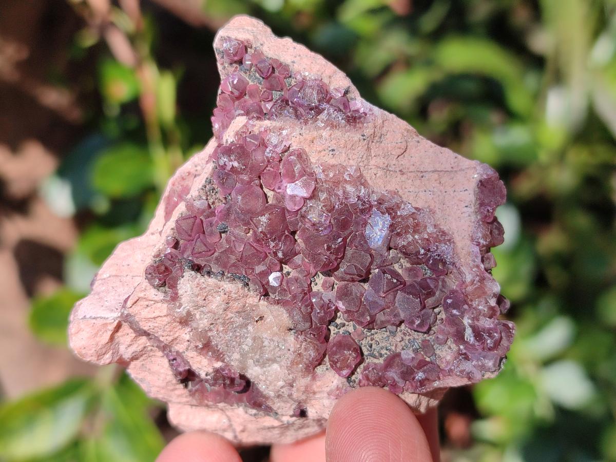 Natural Spherocobaltite Specimens x 6 From Musonoi Mine, Congo - Toprock Gemstones and Minerals 