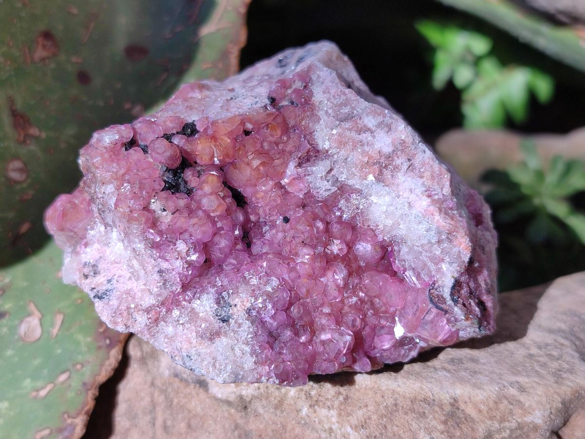 Natural Spherocobaltite Specimens x 6 From Musonoi Mine, Congo - Toprock Gemstones and Minerals 