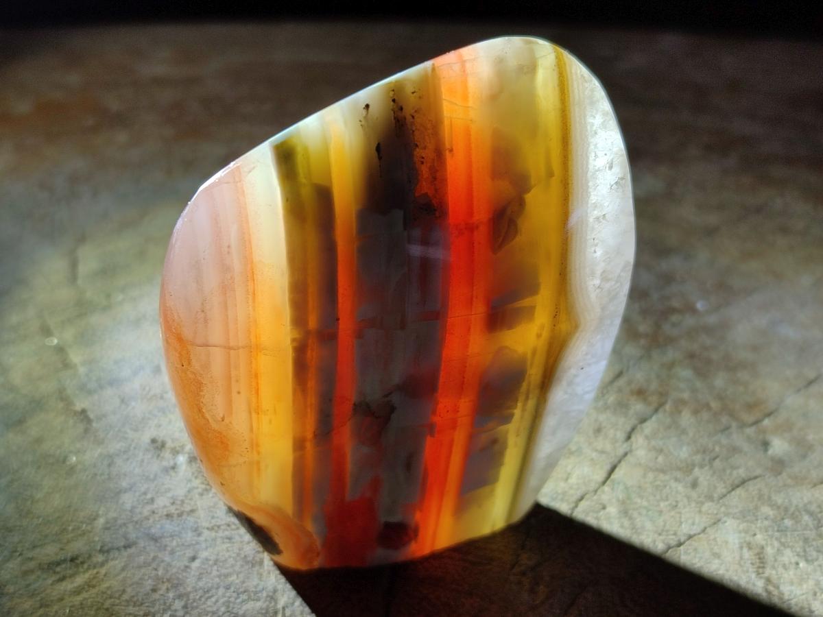 Polished Red Shashe River Agate Standing Display Pieces and Free Forms x 6 From Shashe River, Zimbabwe - Toprock Gemstones and Minerals 