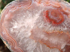 Polished One Side Red Shashe River Agate Slices x 4 From Shashe River, Zimbabwe - Toprock Gemstones and Minerals 