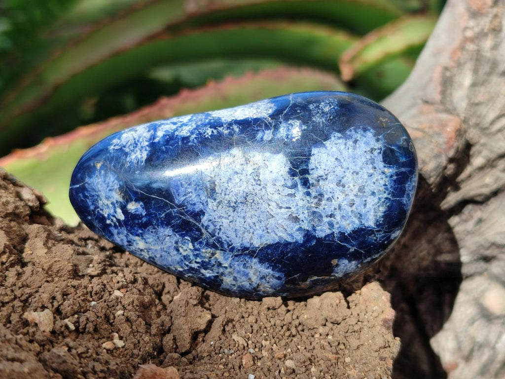 Polished Rare Dumortierite Galets x 24 From Madagascar - Toprock Gemstones and Minerals 