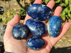 Polished Rare Dumortierite Galets x 24 From Madagascar - Toprock Gemstones and Minerals 