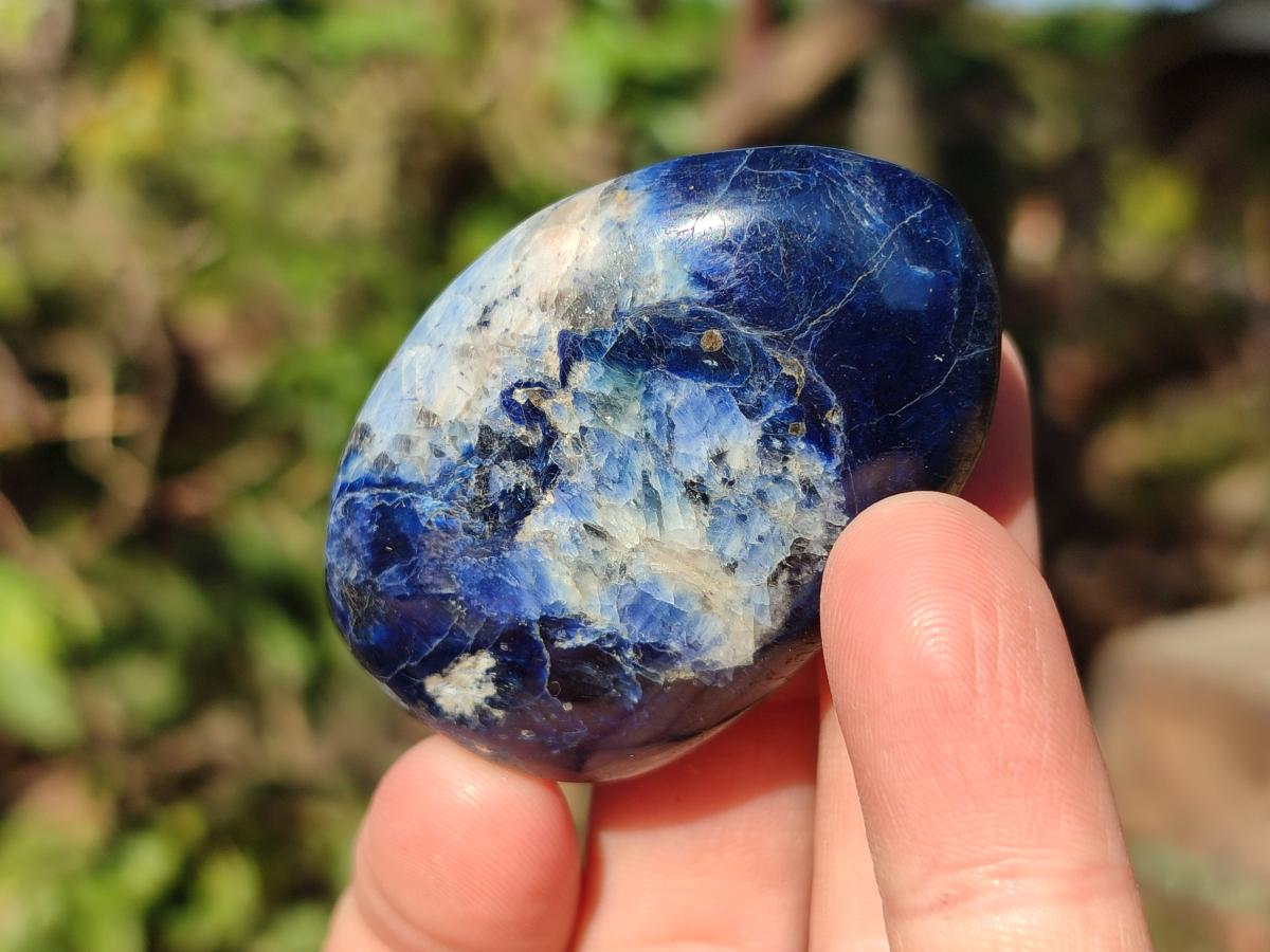 Polished Rare Dumortierite Galets x 24 From Madagascar - Toprock Gemstones and Minerals 