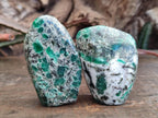 Polished Small Emerald Mica 'Mutokolite' Standing Display Pieces x 6 From Mutoko, Zimbabwe - Toprock Gemstones and Minerals 